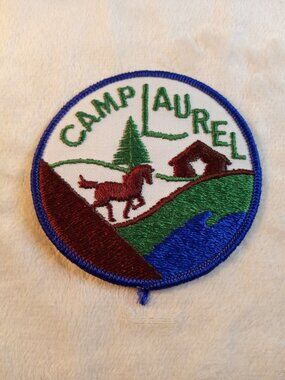 Vintage Camp Laurel embroidered patch
